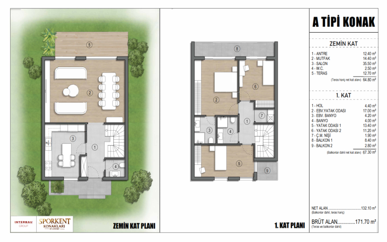 A TİPİ KONAT  KAT PLANI